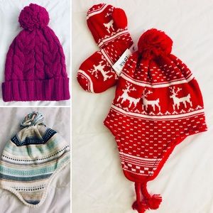 Gap Gymboree Old Navy Winter Hats Fleeced Lined